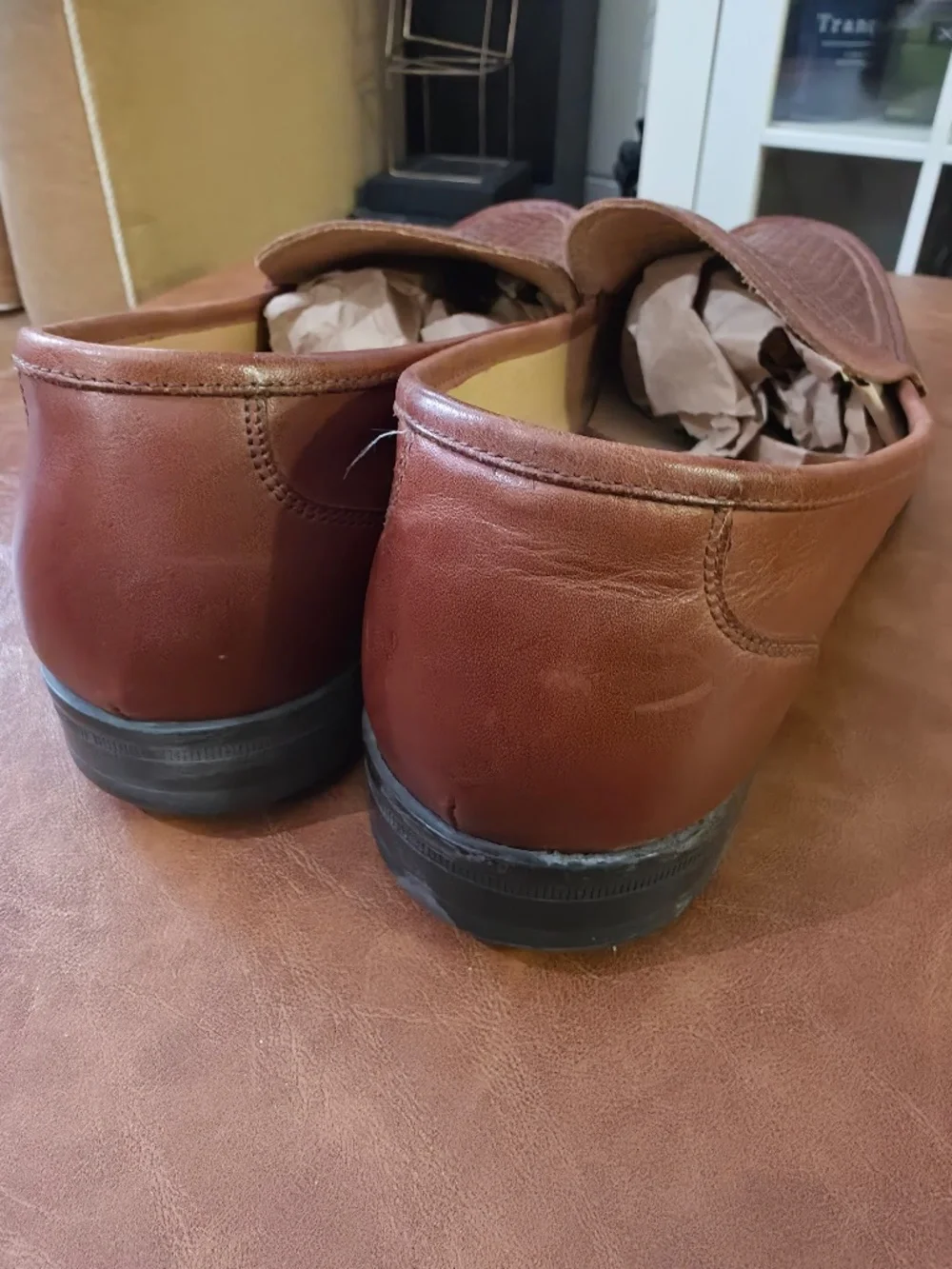 14th & Union Men’s Size 14M Brown Woven Leather Loafers